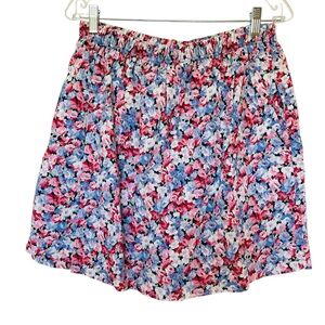 Vintage Brindar Floral Skort USA Made High Waist Cottagecore 90s L